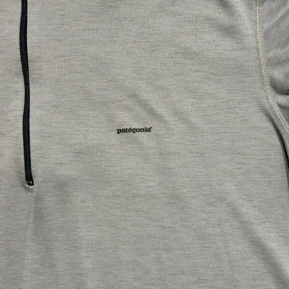 VTG Patagonia Large Capilene Half Zip Long Sleeve Pullover Gray Shirt USA Made - Picture 12 of 12